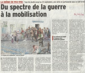 Article du Dauphiné libéré sur la mobilisation en Drôme