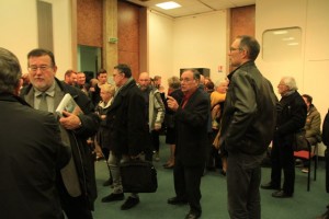 Remise du livre du colloque d'octobre 2014 autour de la guerre de 1914-1918, photographie Idelette Drogue-Chazalet