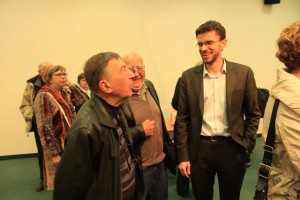 Remise du livre du colloque d'octobre 2014 autour de la guerre de 1914-1918, photographie Idelette Drogue-Chazalet