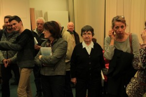 Remise du livre du colloque d'octobre 2014 autour de la guerre de 1914-1918, photographie Idelette Drogue-Chazalet