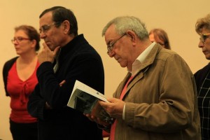 Remise du livre du colloque d'octobre 2014 autour de la guerre de 1914-1918, photographie Idelette Drogue-Chazalet