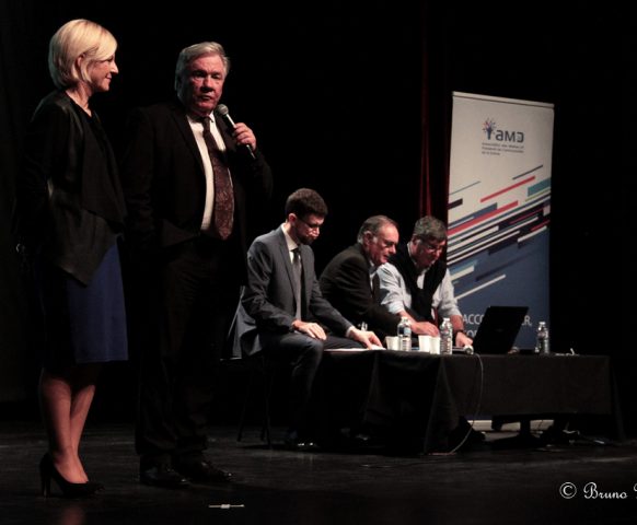 Journée de l’association des maires de la Drôme à Bourg-lès-Valence autour de la Grande Guerre, conférence des membres du CDH14-18