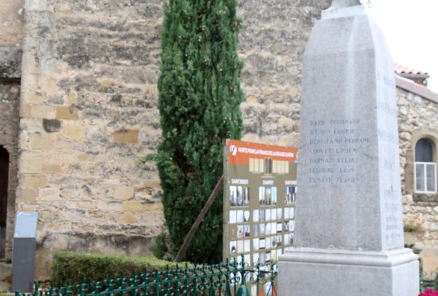 Commémoration du centenaire de l’Armistice de 1918 à Charpey, Saint-Vincent la Commanderie, Saint-Didier de Charpey